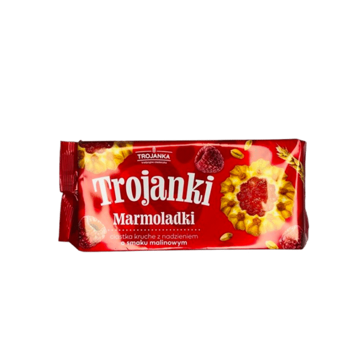 TROJANKI MALINOWE 200G